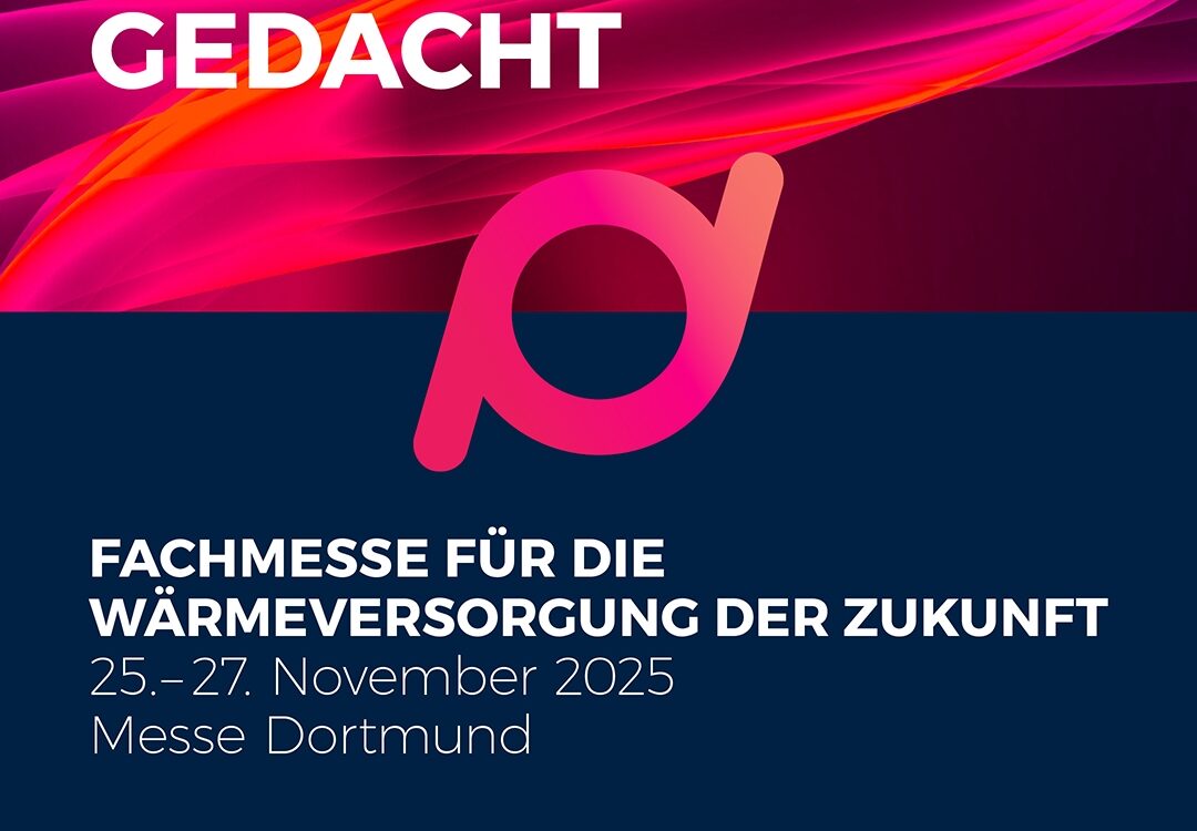 Quadratisches HEATEXPO-Visual mit Logo, Motto und Standangabe 4.A50.